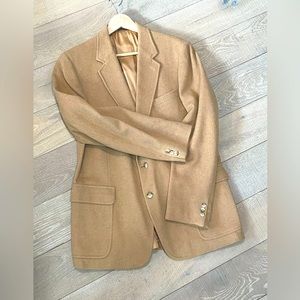 Vintage J.G. Hook Tan Camel Hair Blend Coat